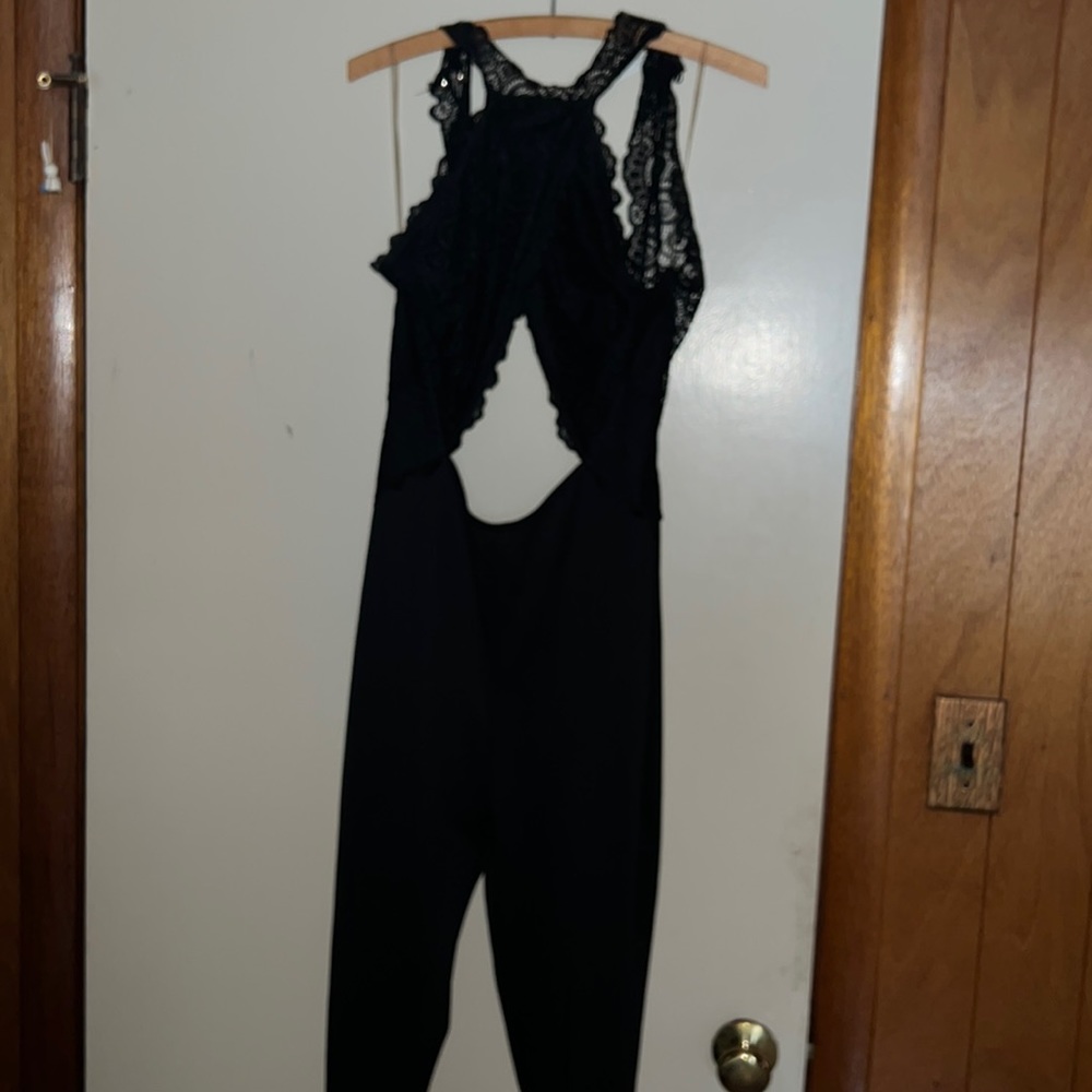 Black lace jumpsuit
